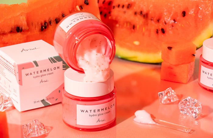 Ariul Watermelon Hydro Vital Cream boosts skin hydration, smooths fine lines, and delivers a fresh, radiant glow