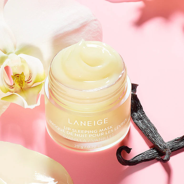 Smooth and creamy texture of the Laneige Lip Sleeping Mask EX, perfect for nourishing and hydrating lips overnight