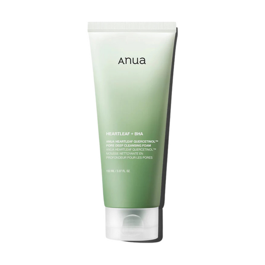 Anua Heartleaf Quercetinol Pore Deep Cleansing Foam for acne-prone skin, 150ml