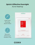 Hydrocolloid technology in Cosrx Acne Pimple Master Patch – Moisture-locking properties that promote faster acne healing and reduce the risk of scarring