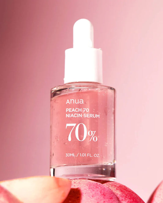 Anua Peach Niacinamide Serum with lightweight texture for quick absorption and radiant skin