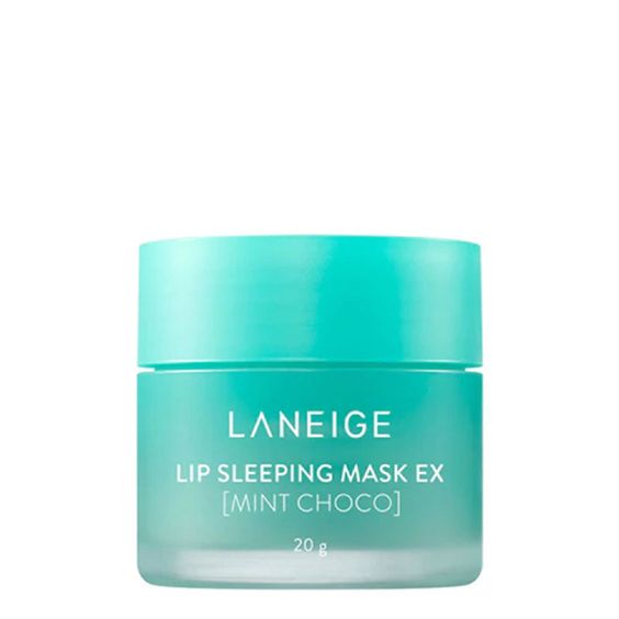 Laneige Lip Sleeping Mask EX in various flavors – Choose from Apple Lime, Grapefruit, Berry, and Mint Choco for a refreshing, scented lip treatment  Mint Choco