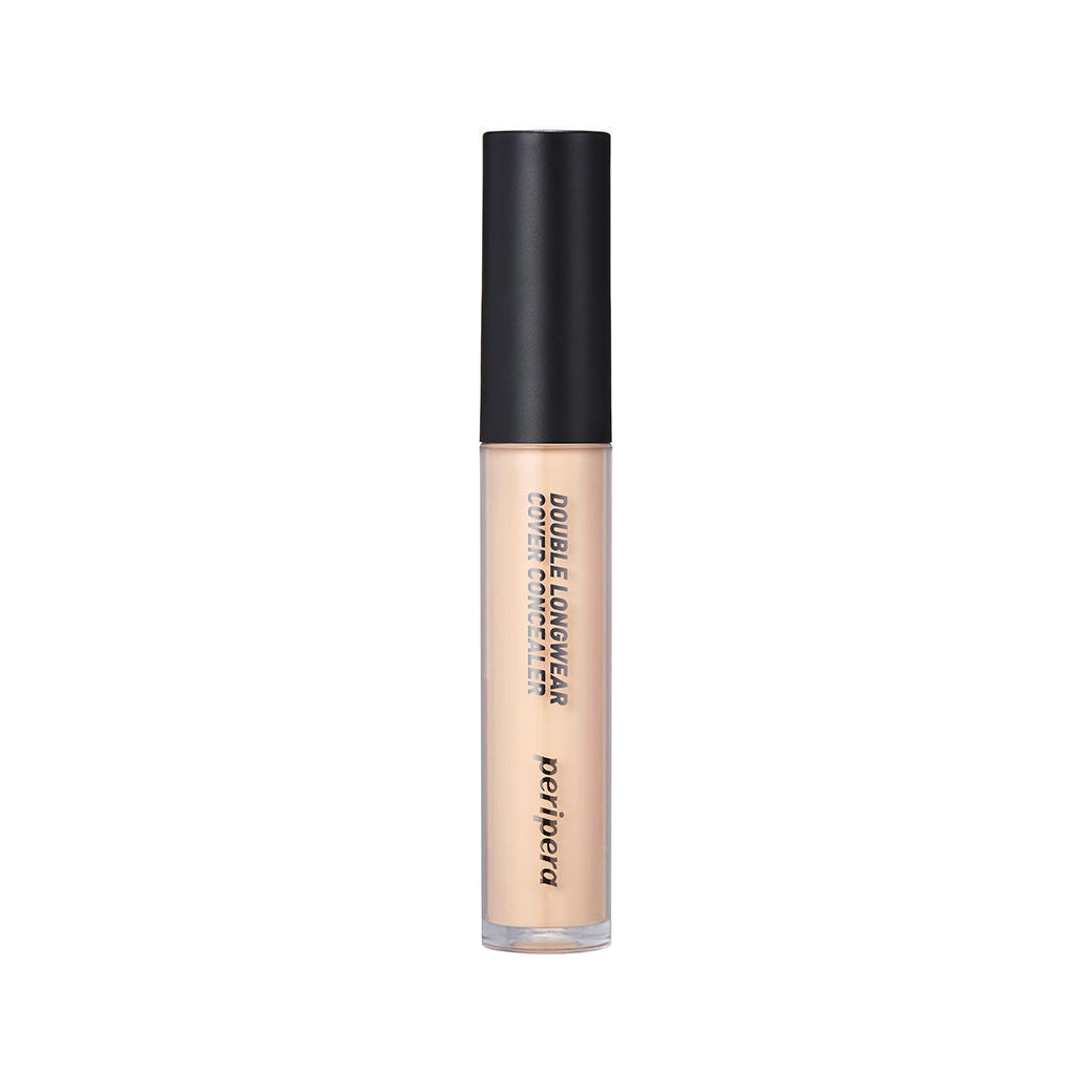 Peripera Double Longwear Cover Concealer, featuring a double powder formula for smooth, long-lasting coverage that effectively hides blemishes, dark circles, and imperfections.
