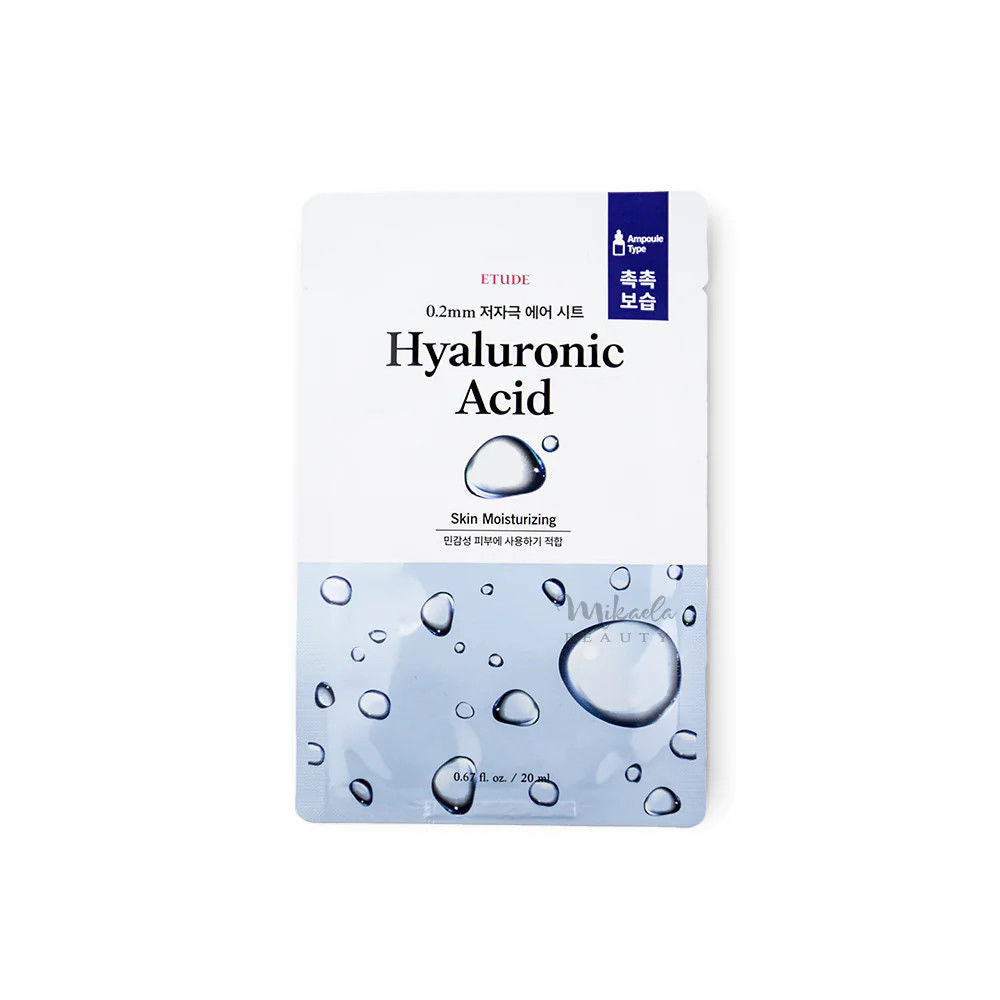 Etude House 0.2mm Therapy Air Sheet Mask - Hyaluronic Acid Renewal